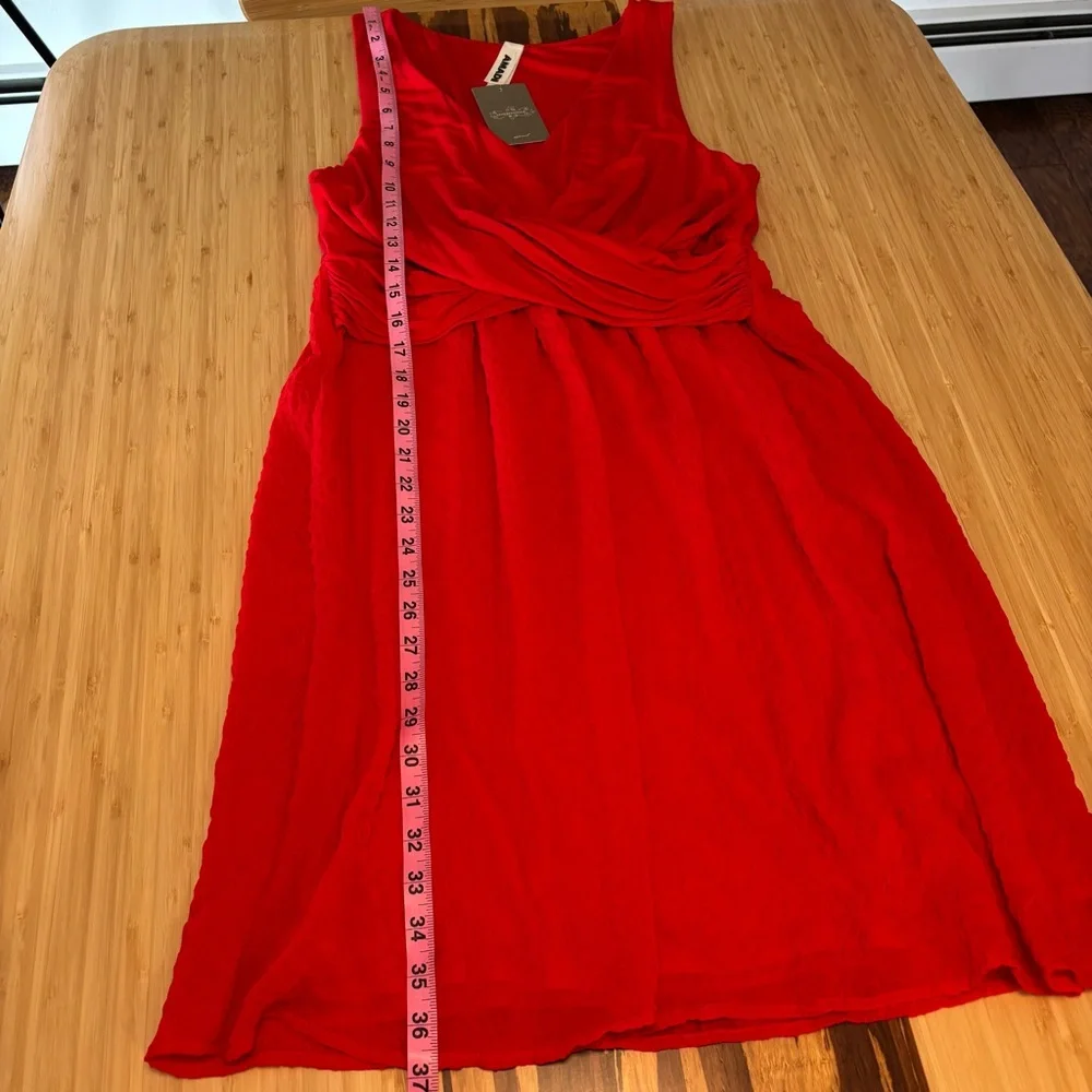 NWT Anthropologie Amadi Mia Red Dress Size L - Picture 13 of 13
